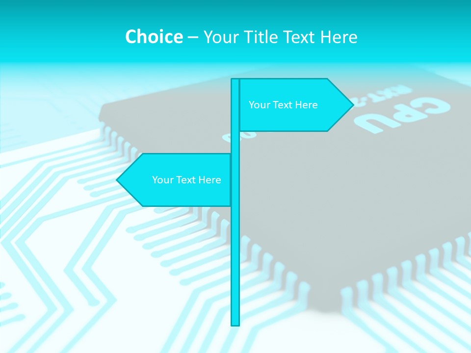 Cpu Close Up Board PowerPoint Template