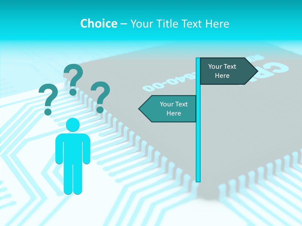 Cpu Close Up Board PowerPoint Template