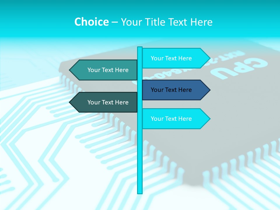 Cpu Close Up Board PowerPoint Template