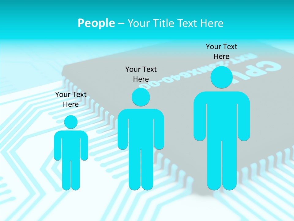 Cpu Close Up Board PowerPoint Template