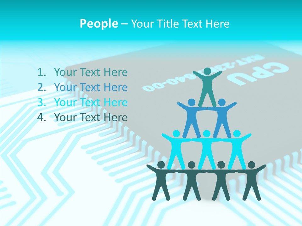 Cpu Close Up Board PowerPoint Template