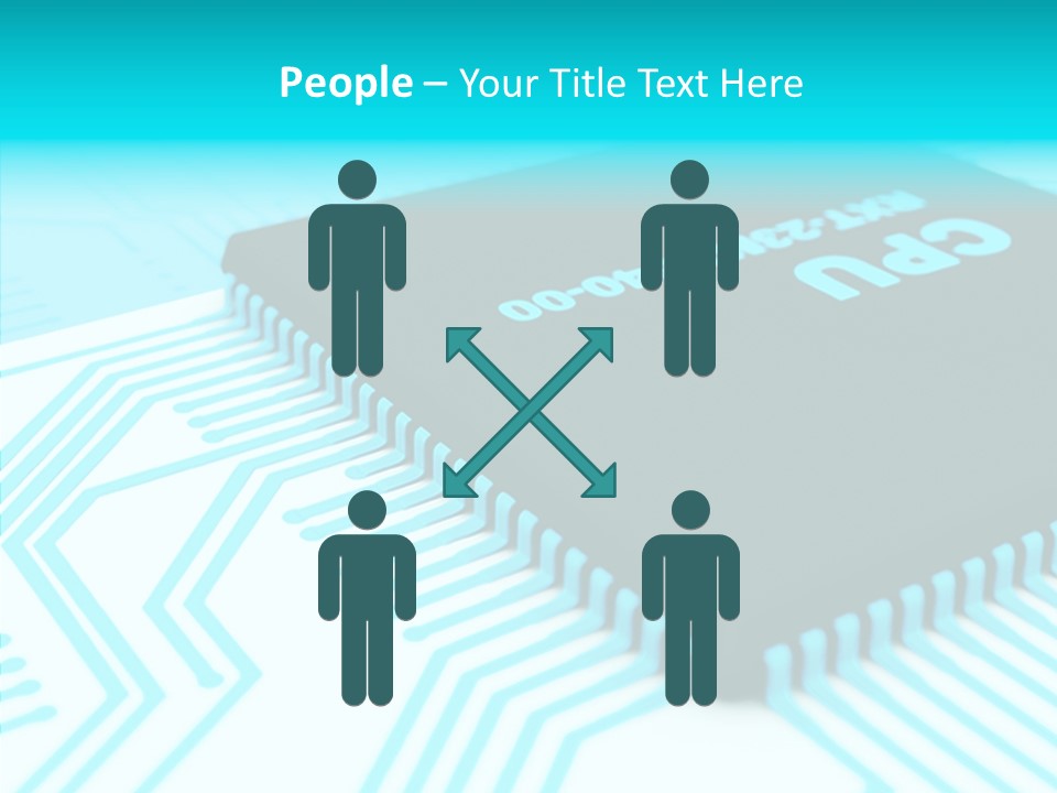 Cpu Close Up Board PowerPoint Template