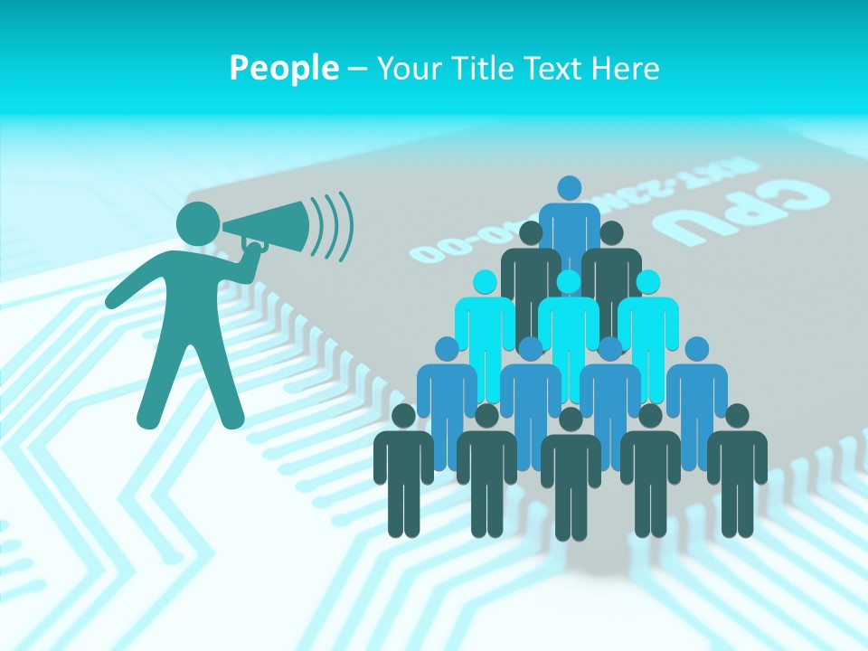 Cpu Close Up Board PowerPoint Template