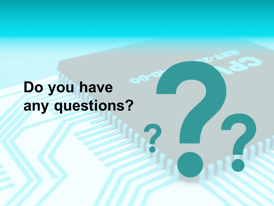 Cpu Close Up Board PowerPoint Template