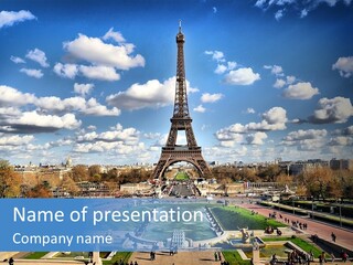 Monument Icon Beautiful PowerPoint Template