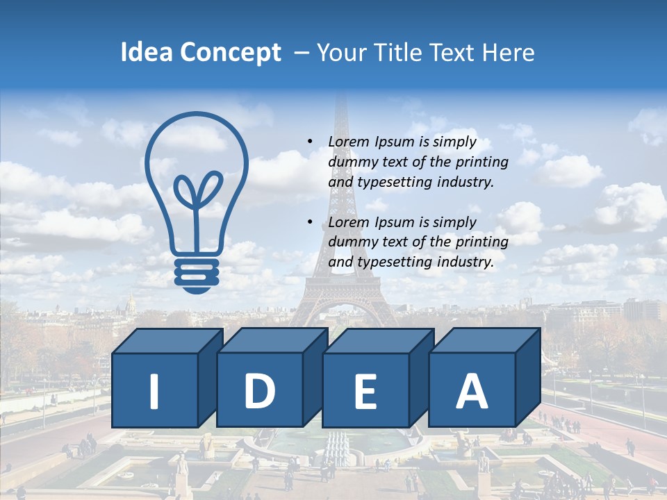 Monument Icon Beautiful PowerPoint Template