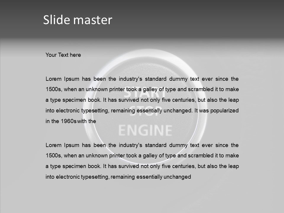 Sign Interior Ignition PowerPoint Template