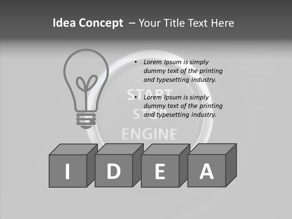 Sign Interior Ignition PowerPoint Template
