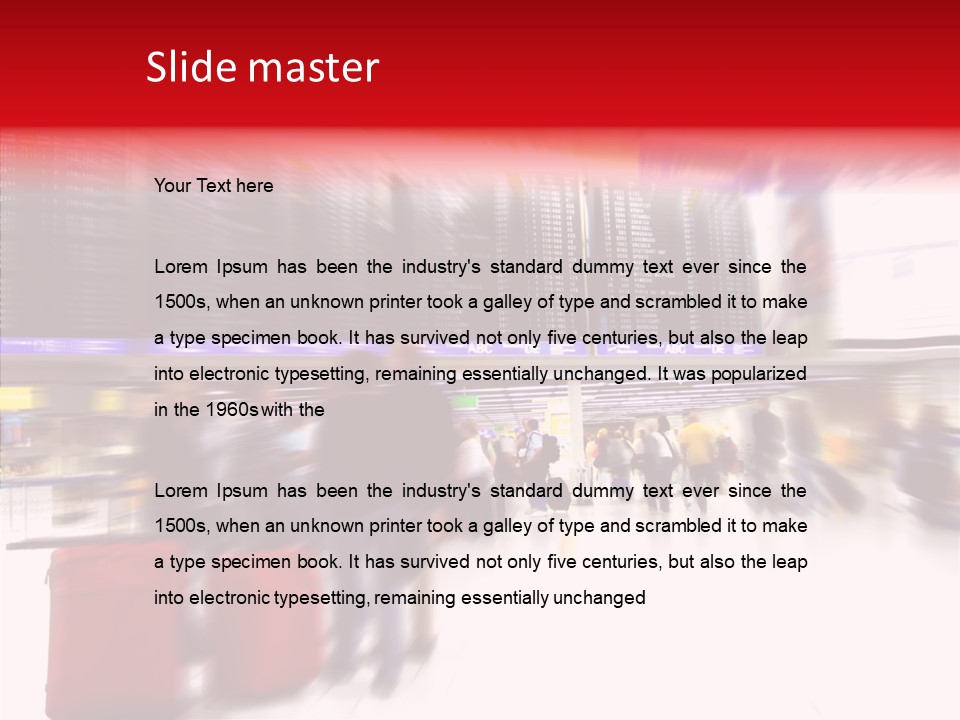 Blur Interior Travel PowerPoint Template