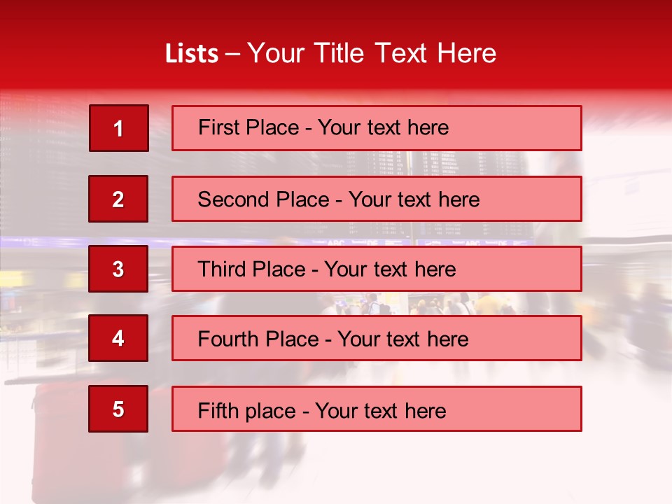 Blur Interior Travel PowerPoint Template