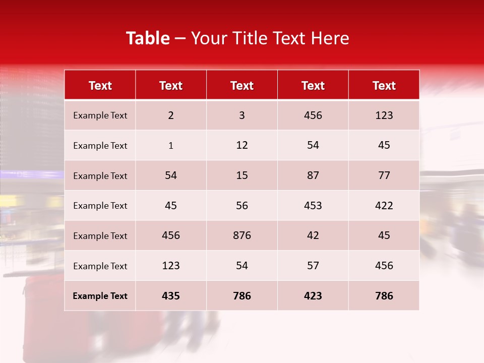 Blur Interior Travel PowerPoint Template