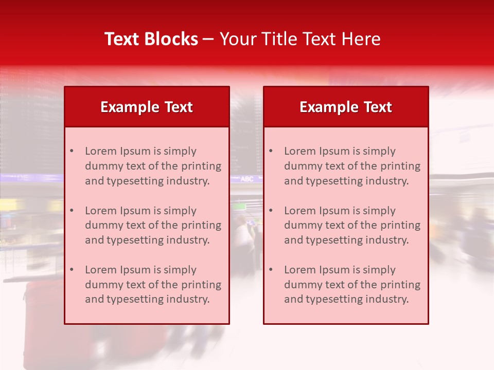 Blur Interior Travel PowerPoint Template