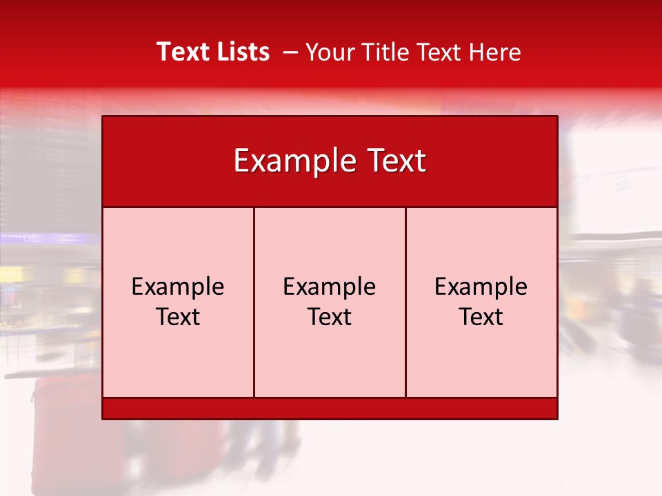 Blur Interior Travel PowerPoint Template