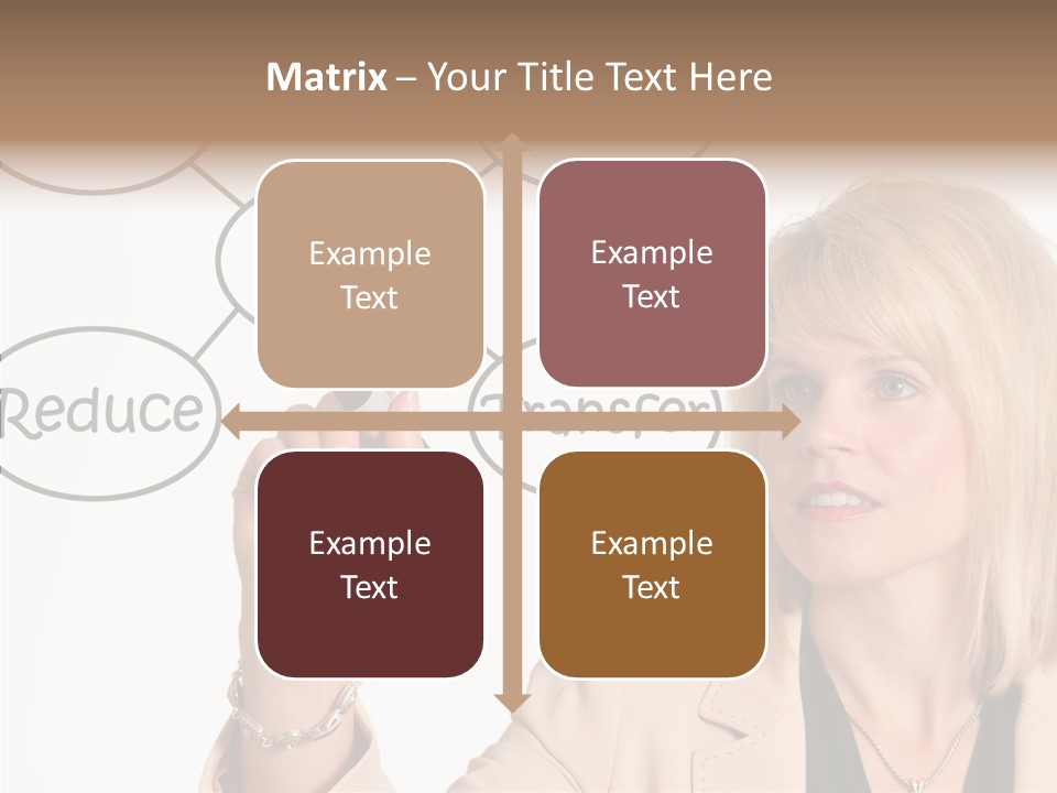 Executive Female Transfer PowerPoint Template