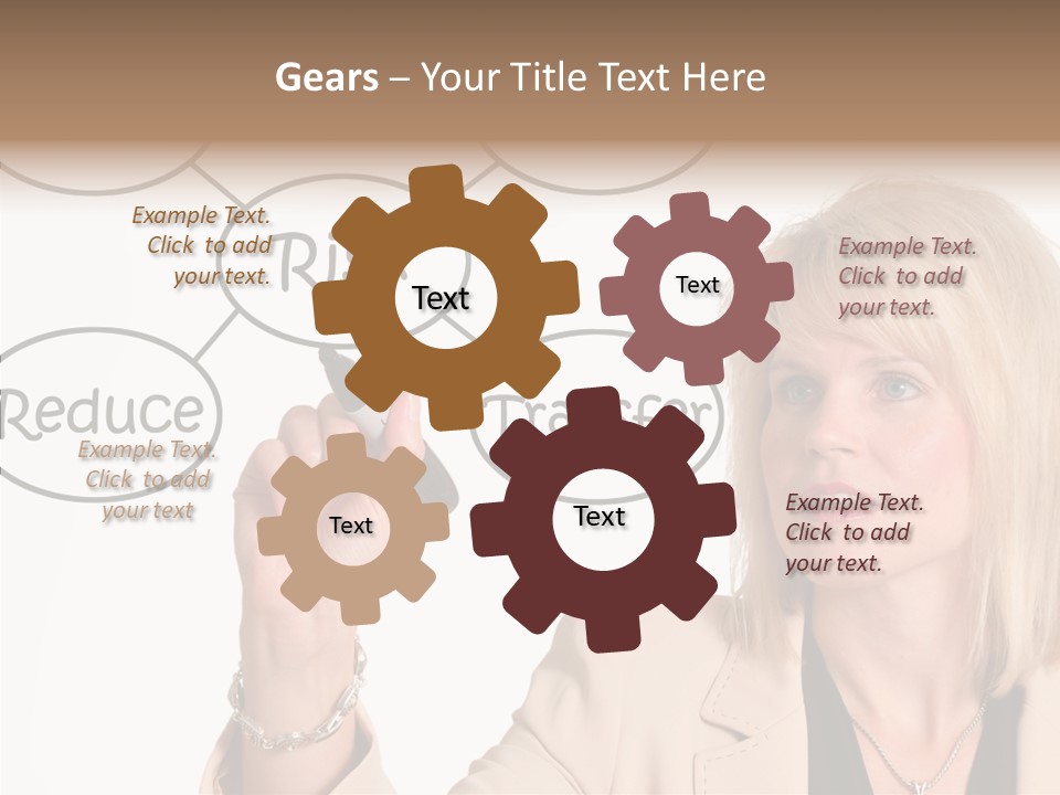 Executive Female Transfer PowerPoint Template