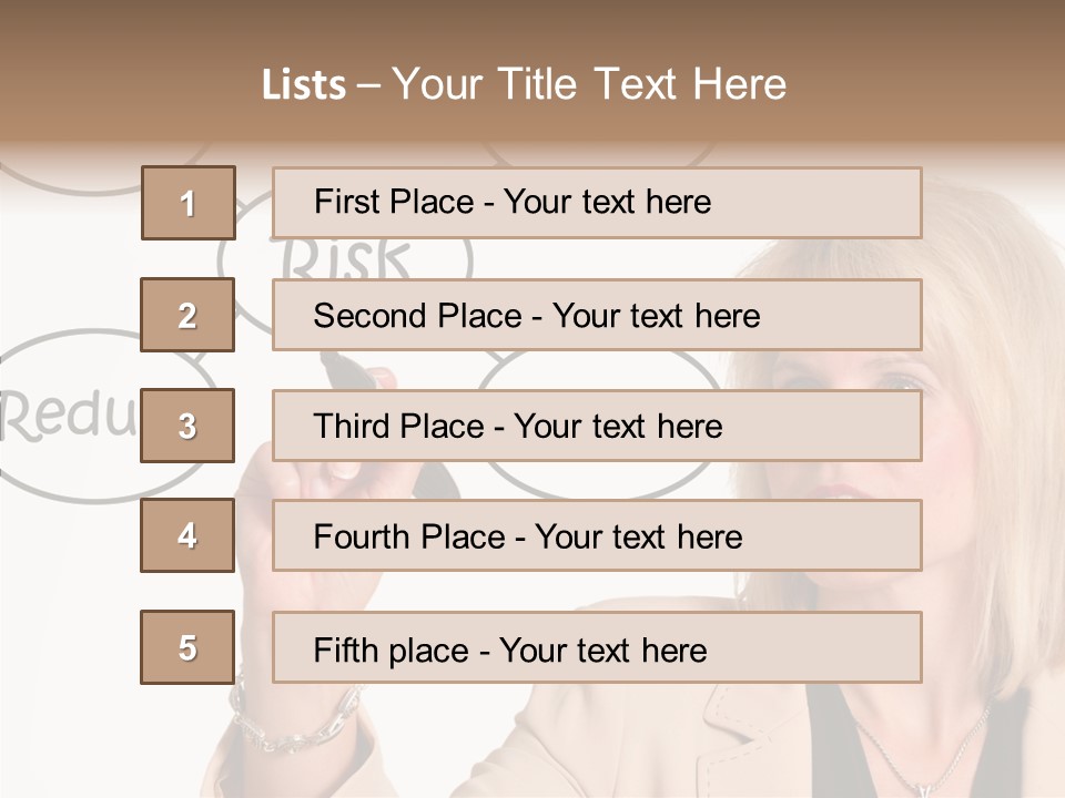 Executive Female Transfer PowerPoint Template