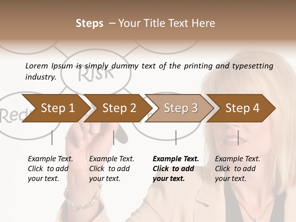 Executive Female Transfer PowerPoint Template