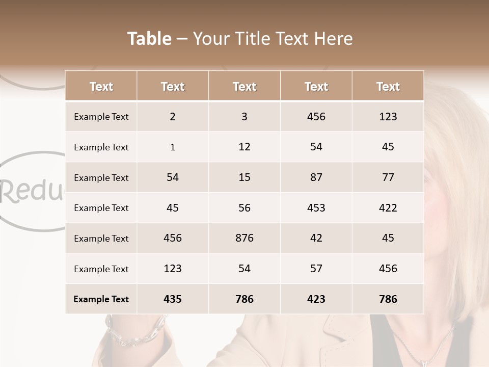 Executive Female Transfer PowerPoint Template