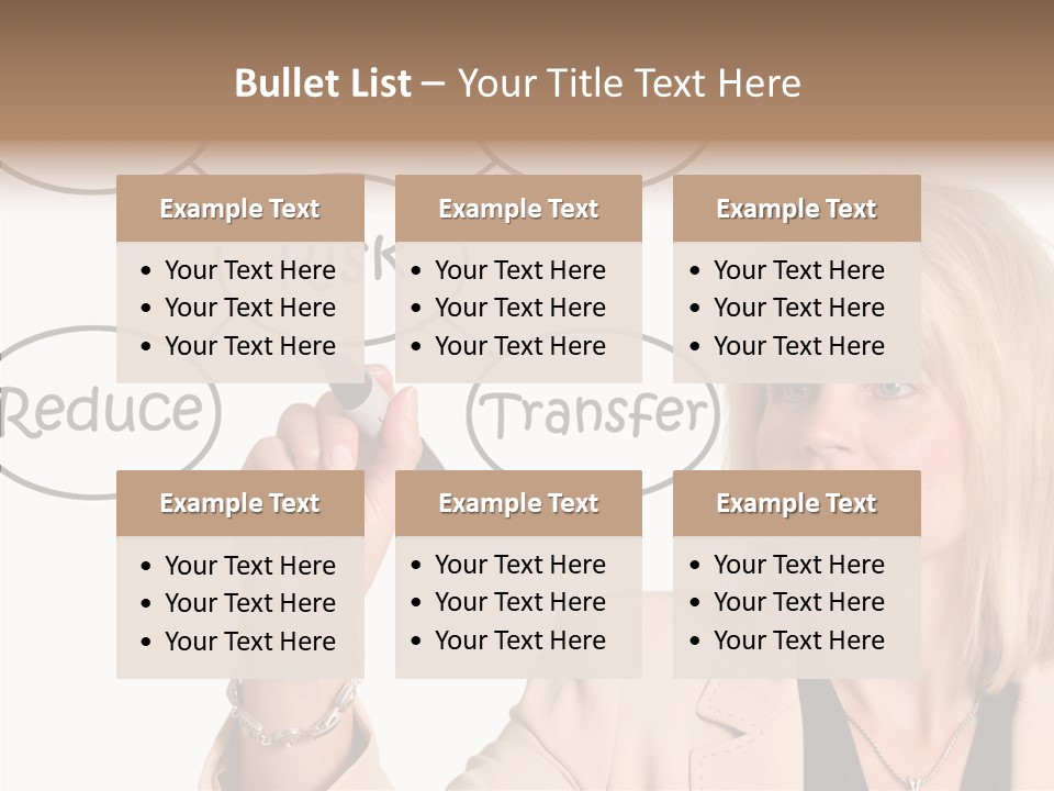 Executive Female Transfer PowerPoint Template