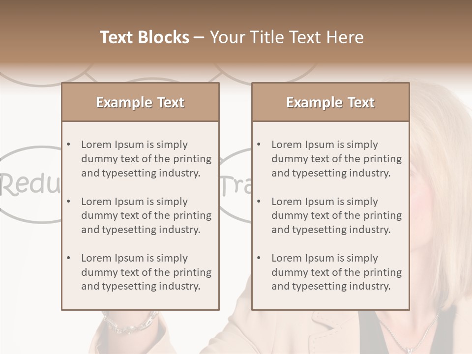 Executive Female Transfer PowerPoint Template