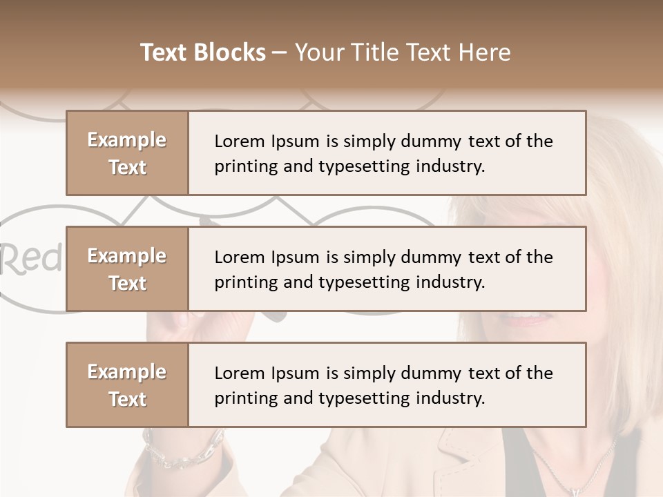 Executive Female Transfer PowerPoint Template