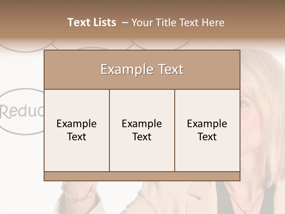 Executive Female Transfer PowerPoint Template