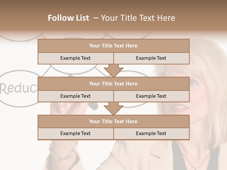Executive Female Transfer PowerPoint Template
