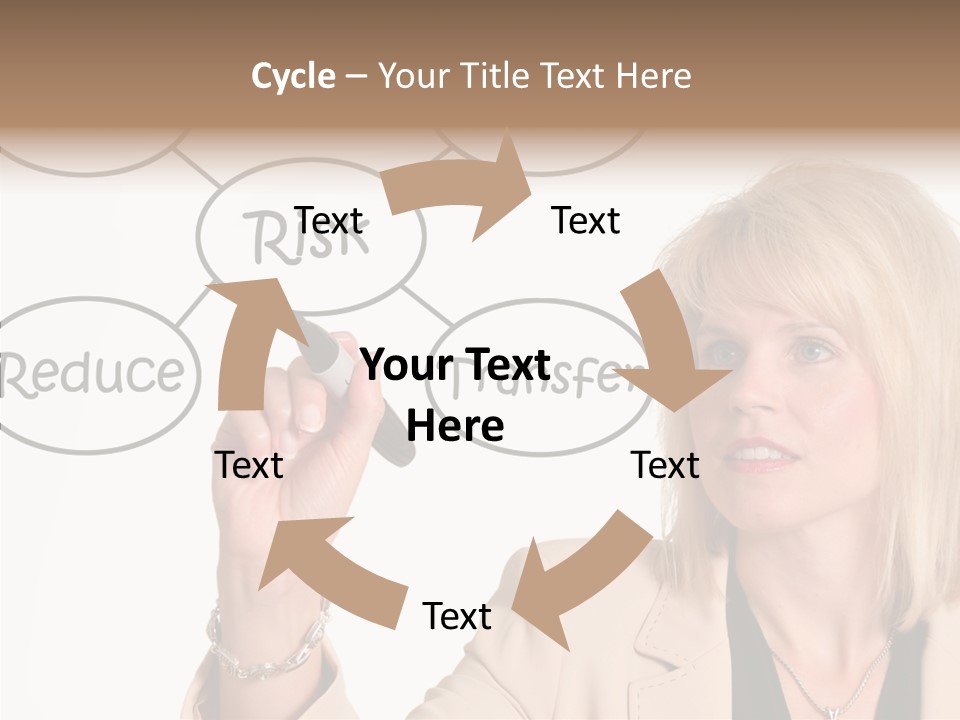 Executive Female Transfer PowerPoint Template