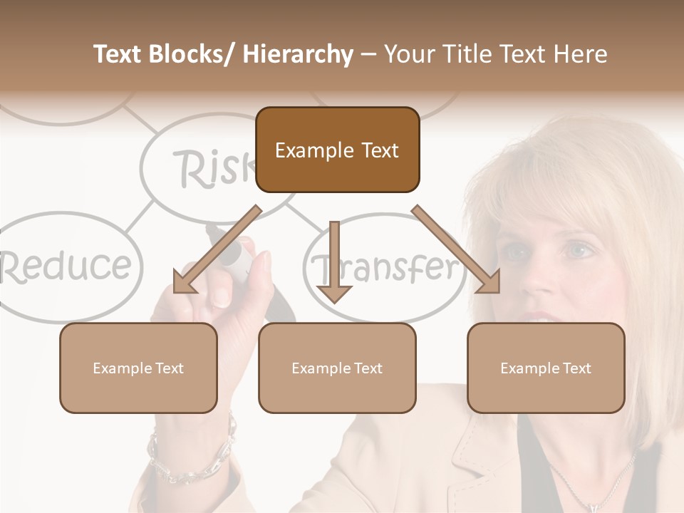 Executive Female Transfer PowerPoint Template