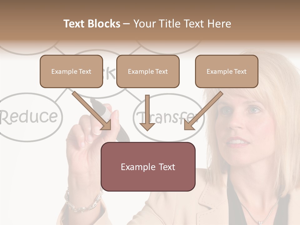 Executive Female Transfer PowerPoint Template