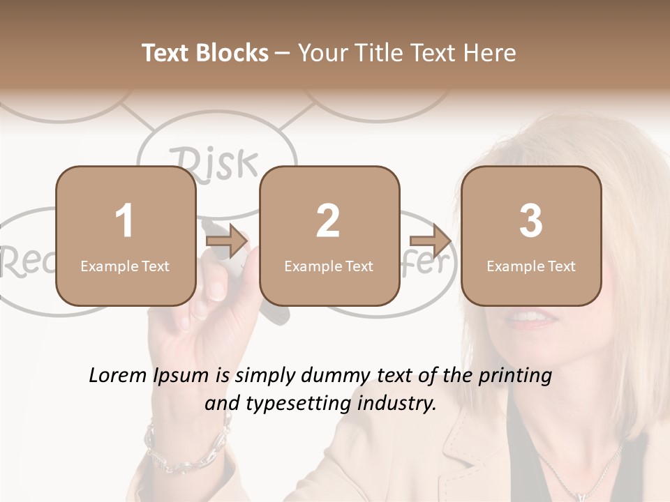 Executive Female Transfer PowerPoint Template