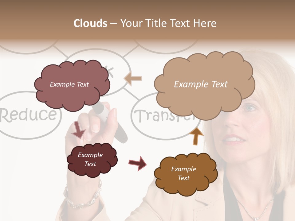 Executive Female Transfer PowerPoint Template