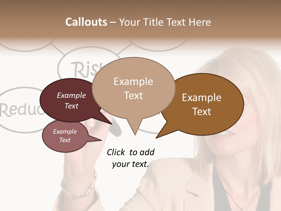 Executive Female Transfer PowerPoint Template