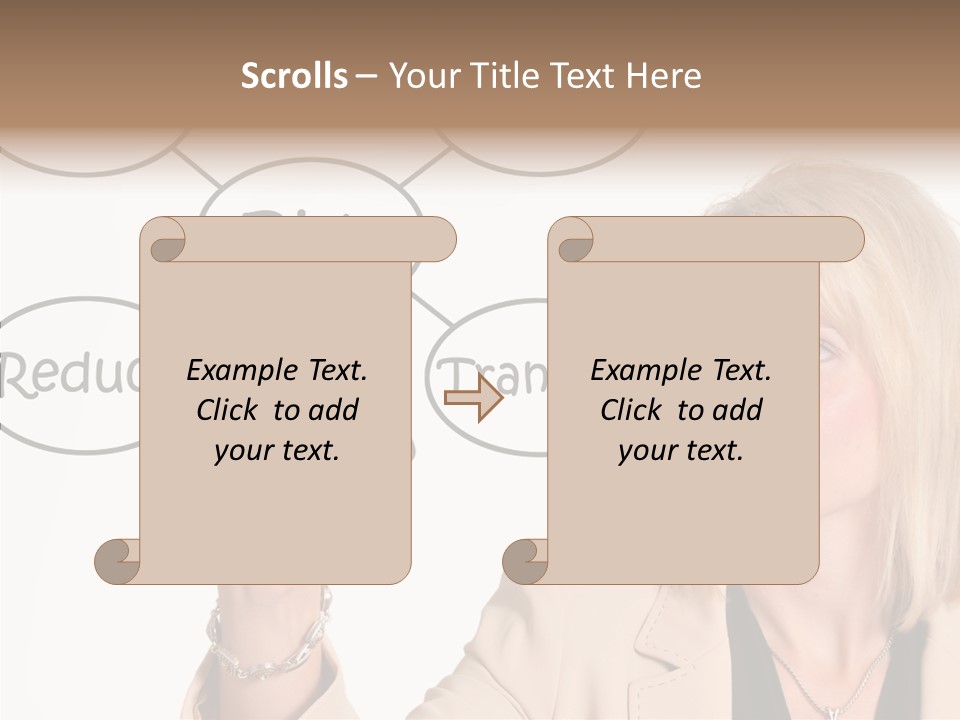 Executive Female Transfer PowerPoint Template