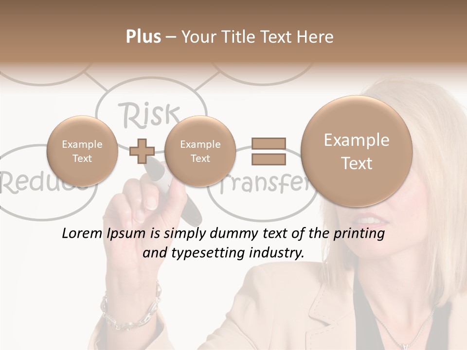 Executive Female Transfer PowerPoint Template