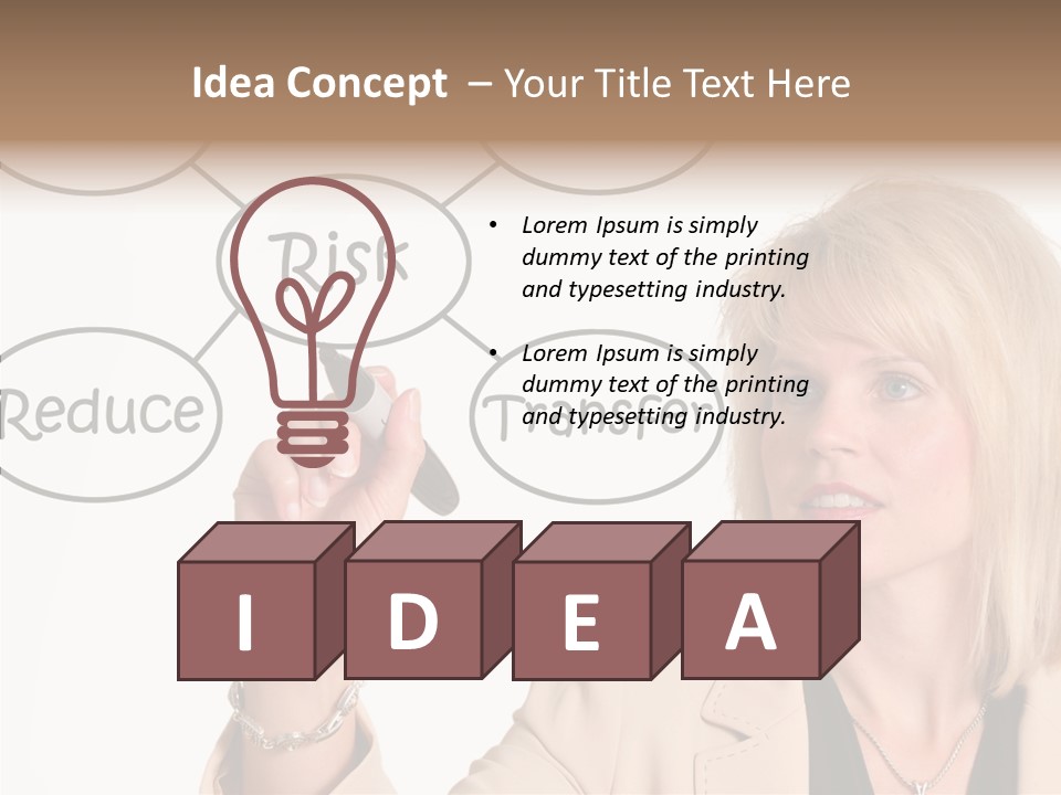 Executive Female Transfer PowerPoint Template