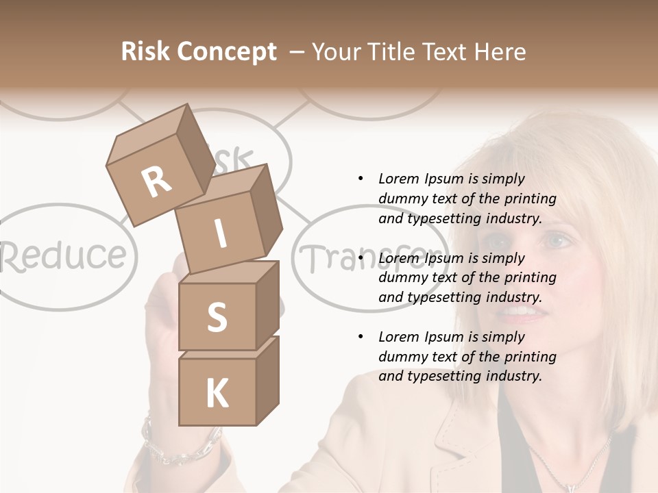 Executive Female Transfer PowerPoint Template