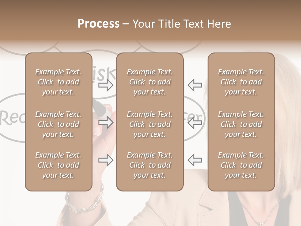 Executive Female Transfer PowerPoint Template