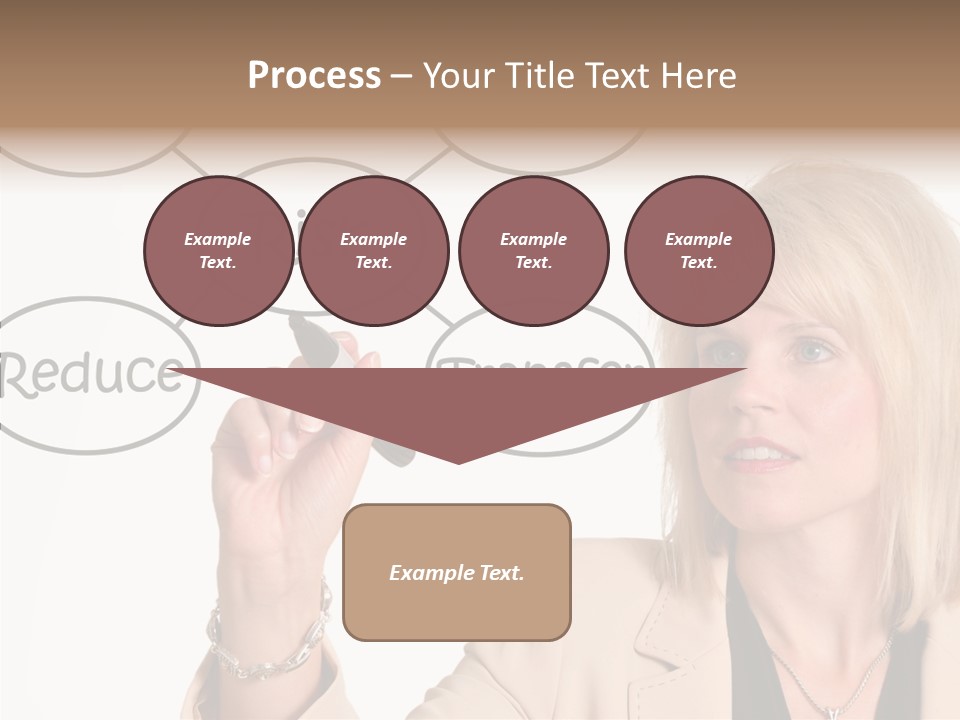 Executive Female Transfer PowerPoint Template
