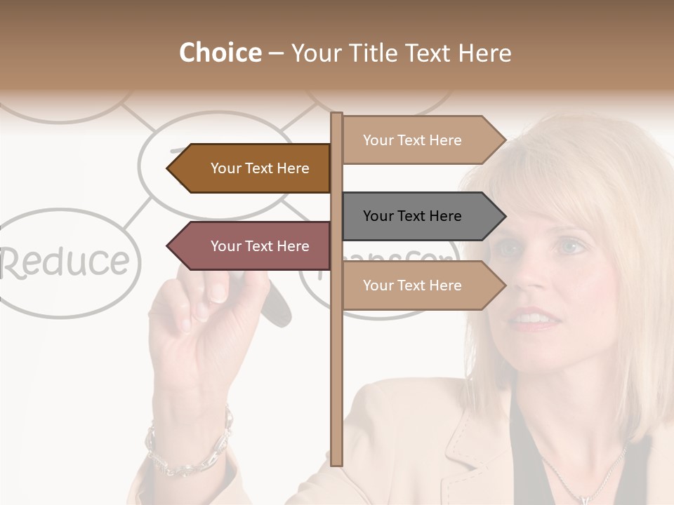 Executive Female Transfer PowerPoint Template