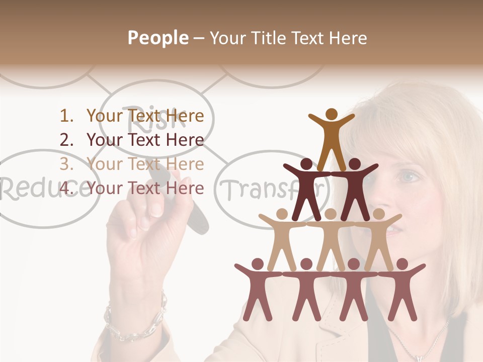 Executive Female Transfer PowerPoint Template