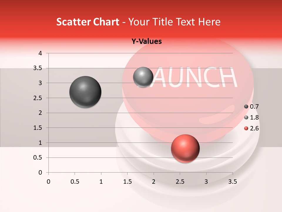 Push Execute Red PowerPoint Template
