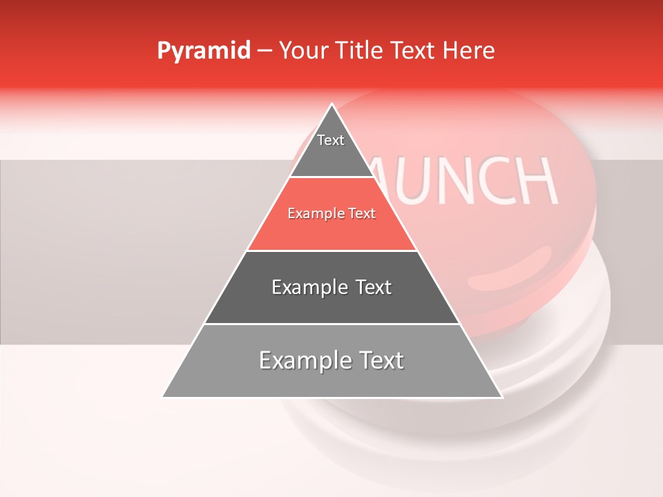 Push Execute Red PowerPoint Template