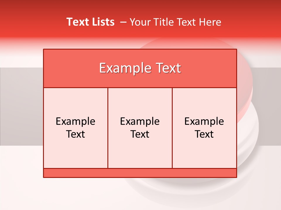 Push Execute Red PowerPoint Template