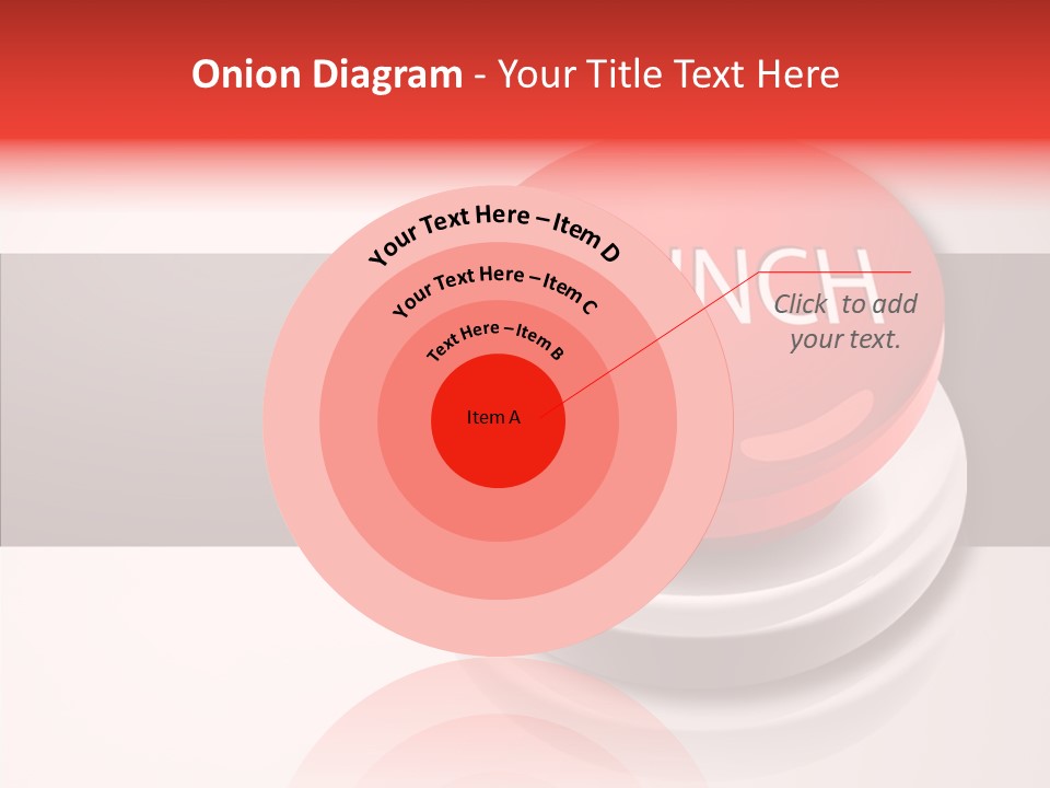 Push Execute Red PowerPoint Template