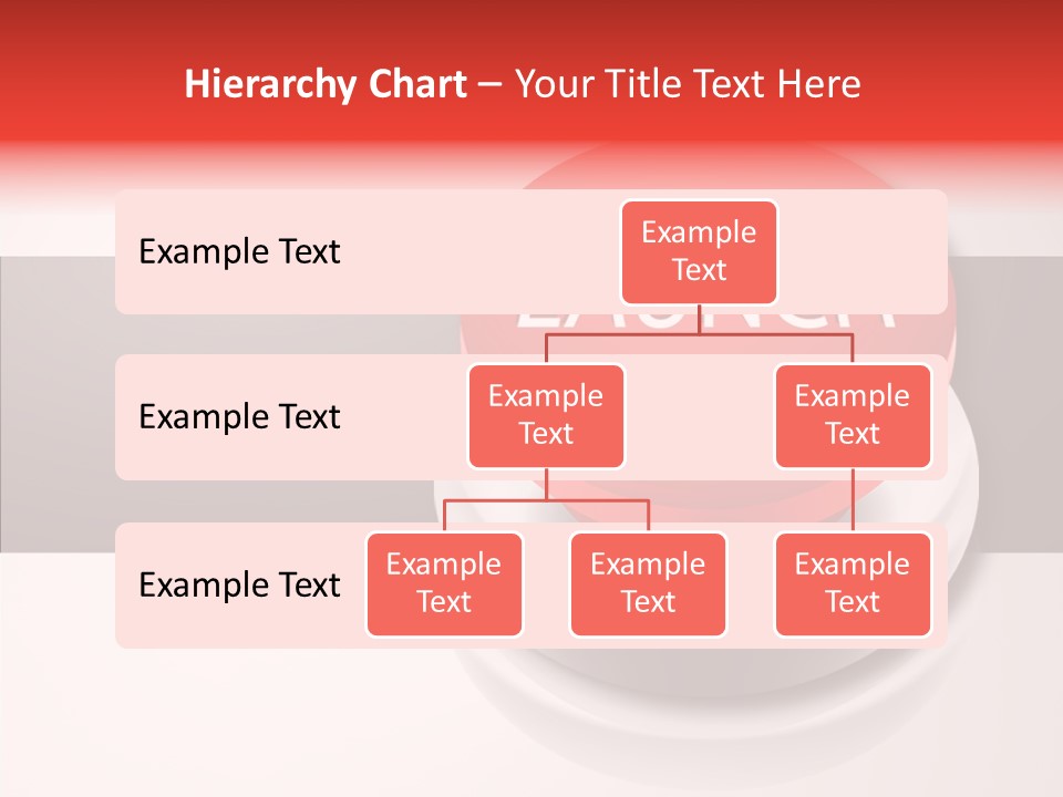 Push Execute Red PowerPoint Template