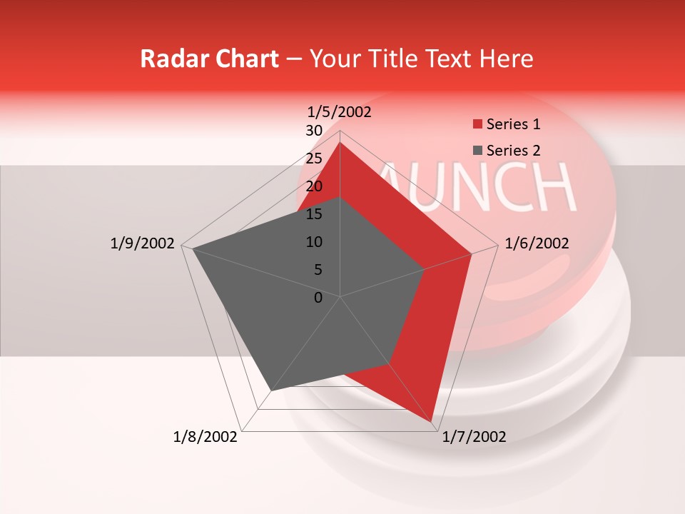 Push Execute Red PowerPoint Template
