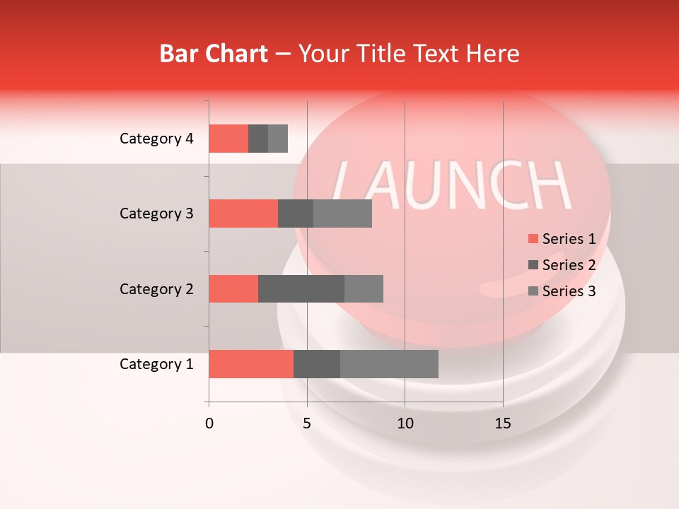 Push Execute Red PowerPoint Template