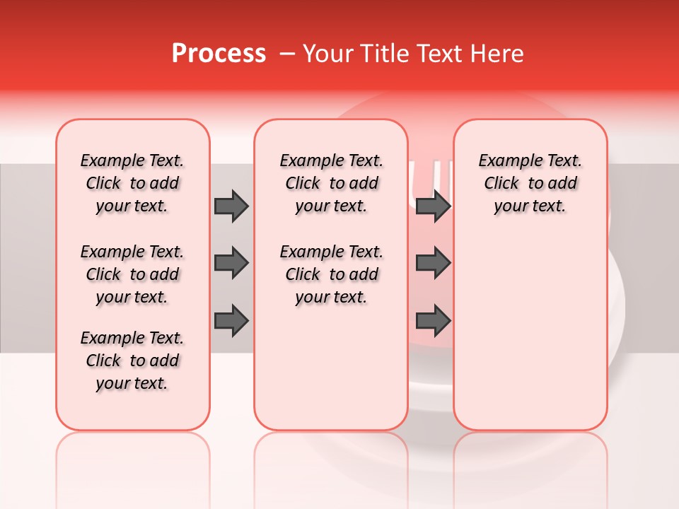 Push Execute Red PowerPoint Template