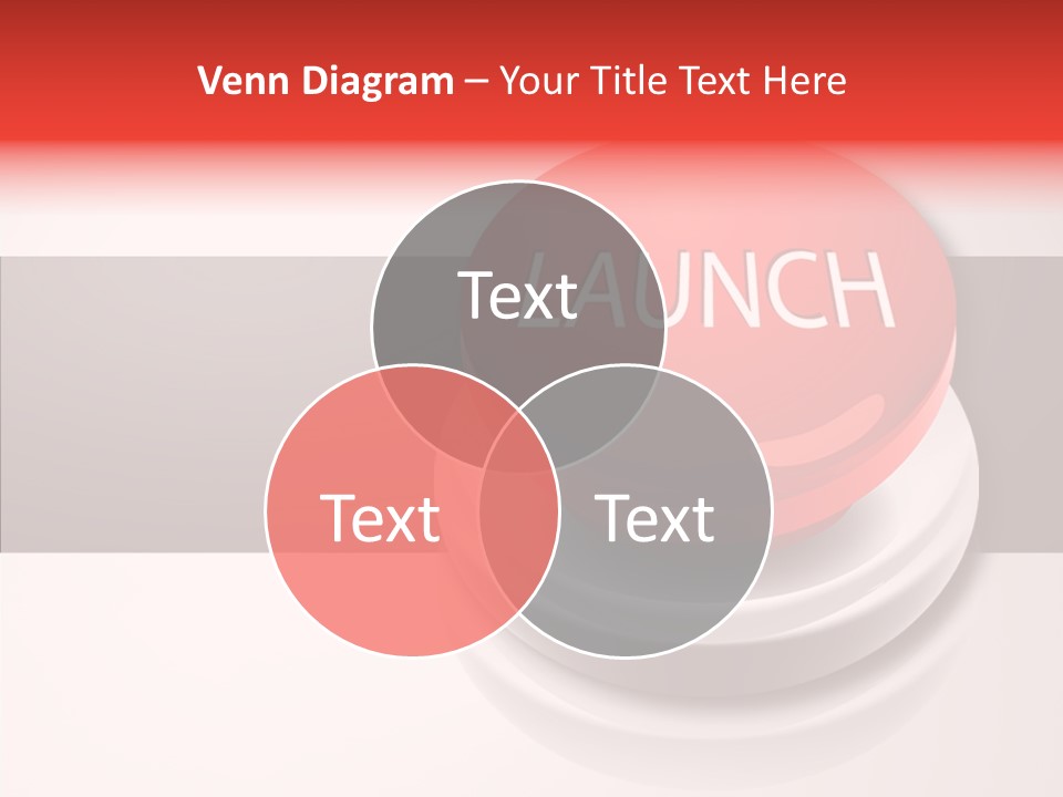 Push Execute Red PowerPoint Template
